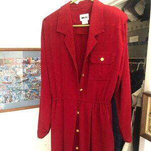 Vintage Leslie Fay Red Long Dress Size 12